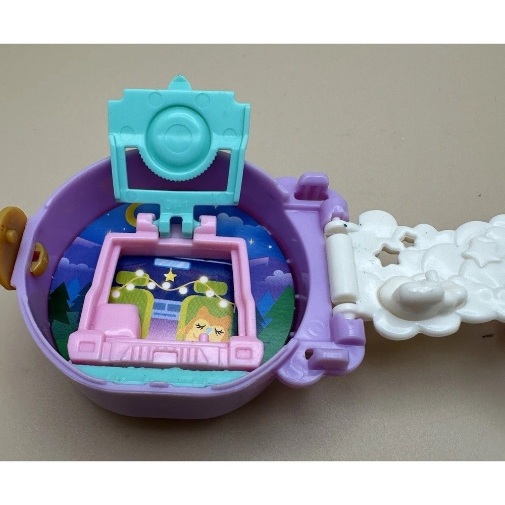 2 Mattel Polly Pocket Pajama Party & Sleepy Pets W/2 Girls 1 Sheep - Picture 9 of 12